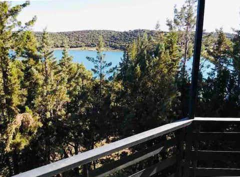 House with a private jetty and magnificent views