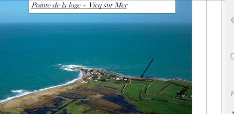 On the waterfront with panoramic views of Cosqueville
