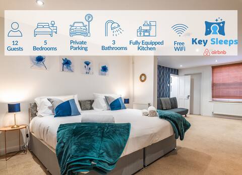 Large Contractor Home - Private Parking - Central