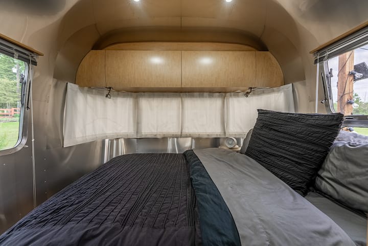 Super comfy Queen bed at the back with an ENDY Mattress! 