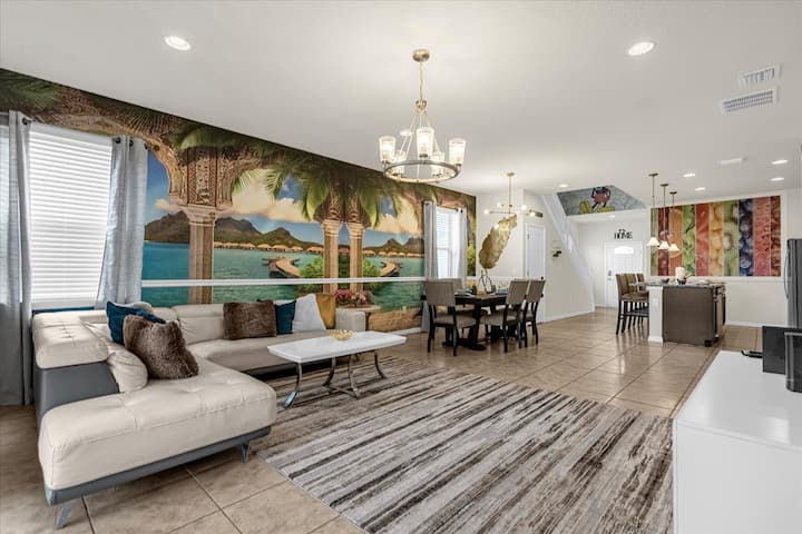 Dnevni boravak/blagovaonica, prvi kat - golemi prostor.