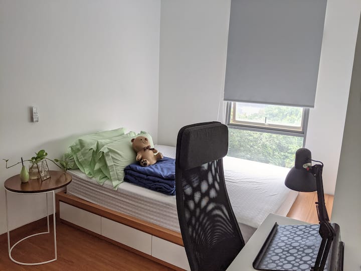 Bedroom with working space