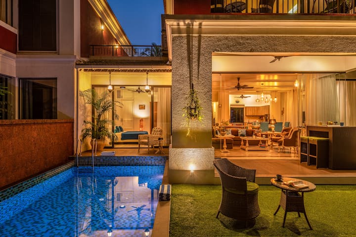 Luxurious 3BHK Villa with a Pool near Candolim