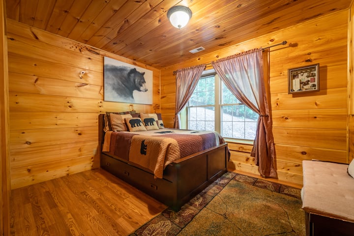 Habitación sótano: cama completa con cama nido individual.