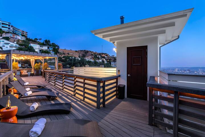Hollywood Hills Villa | Pool, Theatre, Roof Deck! gallery image 5
