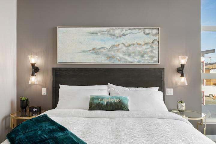 Primary bedroom with a King size bed.