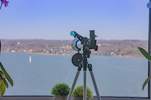 Dream view! In the middle of the water and yet at the top:)