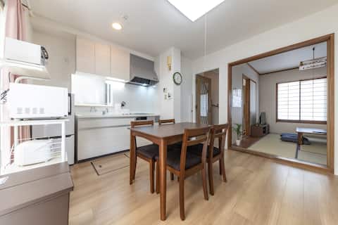 MODERN HOUSE!  GOOD ACCESS TO UENO! 3LDK68㎡! WiFi!