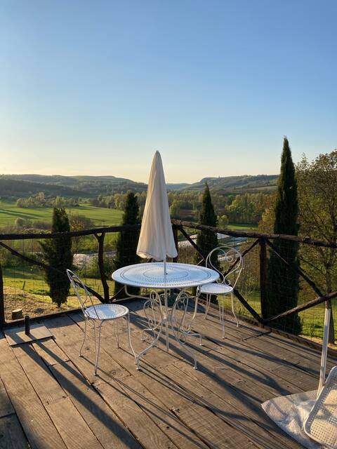 House with pool in a small hamlet
