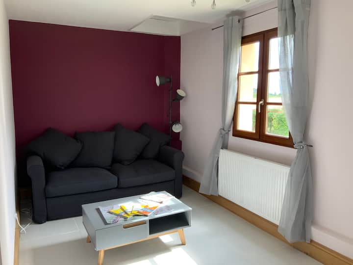 Chumba cha pili cha kukaa kilicho na kitanda cha sofa