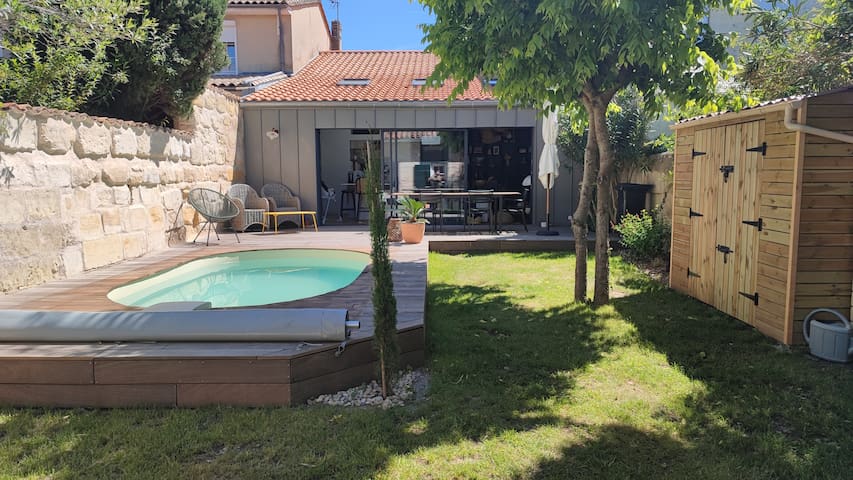 Maison avec piscine dans le centre de Bordeaux