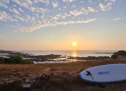 Villa Les Mouettes sea view, SAUNA, beach access