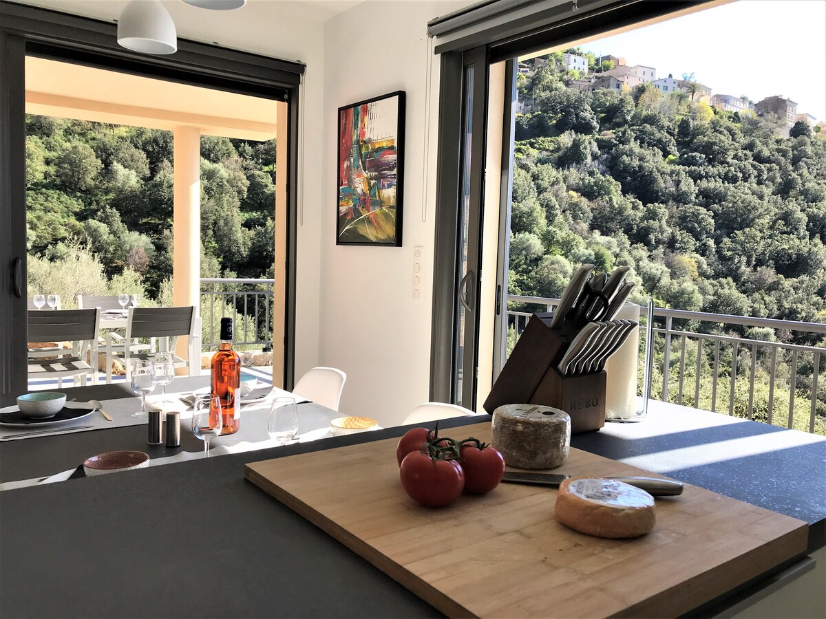 Airbnb performant: Little Villa Belgodère close to Ile-rousse, Calvi à Belgodère