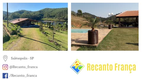 Chácara with lush views and access to the dam