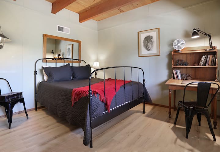 Downstairs queen bedroom.