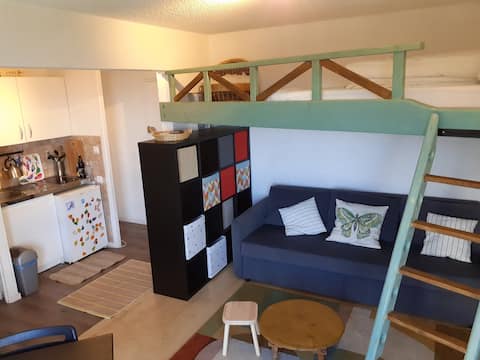 Top Airbnb: Rental apartment 25 m2 Prapoutel heart station in Les Adrets
