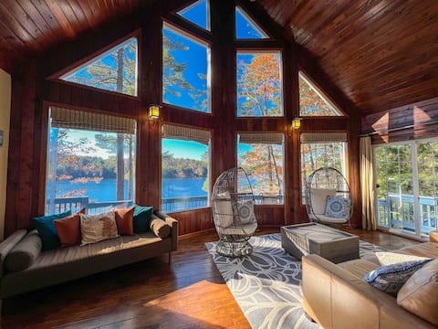 Luxury Lakehouse| Sunsets| Cen. Air| Private Dock