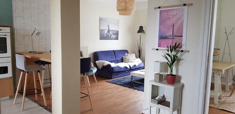 Bright apartment in the city center