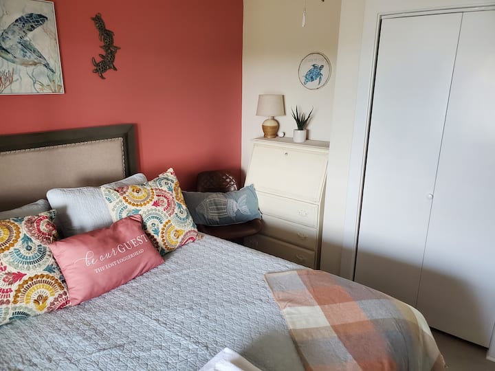 The master got a little update as well. New furniture and bed. 