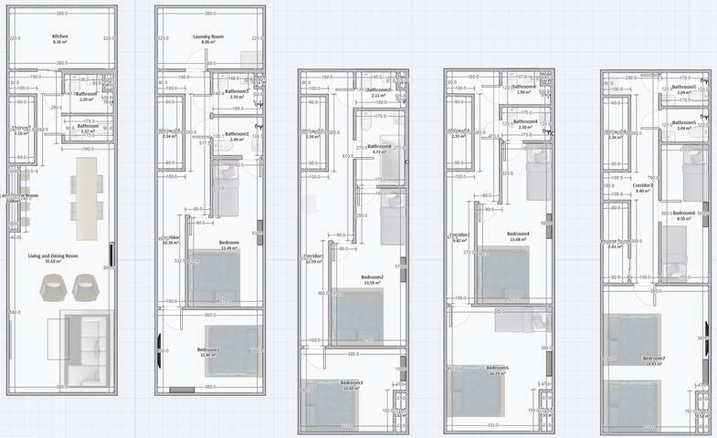 8 Bedroom 22 Persons Townhouse in Center gallery image 2