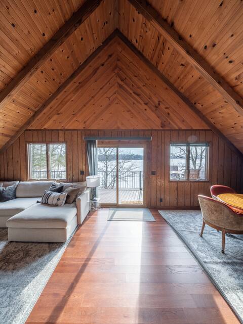 Modern A-Frame Cabin w/ Amazing Sunrise Lake Views