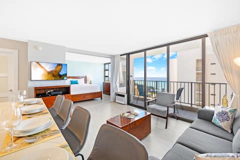 36FL Banyan ocean-view, lanai, parking & beach