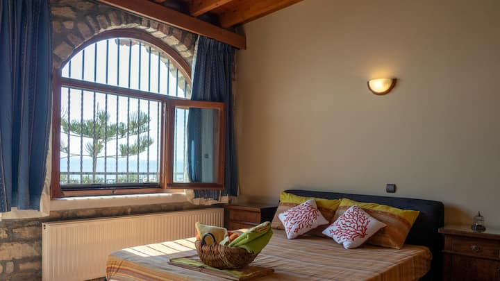 View from the inside of bungalow