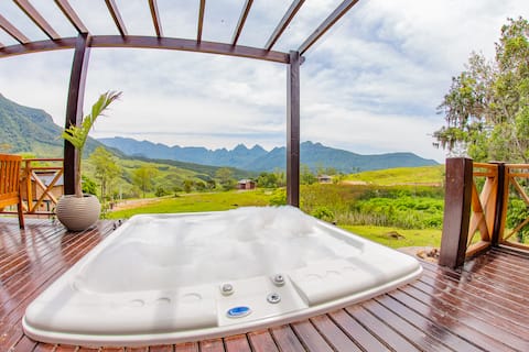 Cabana Palmeira with Jacuzzi - Encosta da Serra