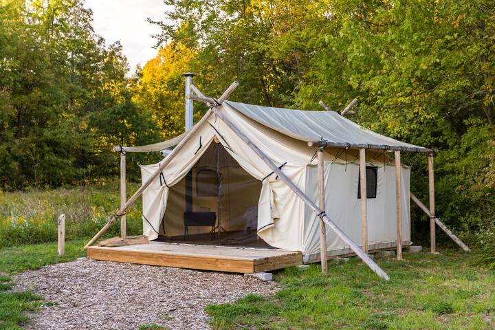 Off Map Glamping 3 Bed Glamping Tent Tents for Rent in South Haven Michigan United States Airbnb