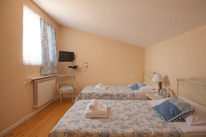 第7间客房（ 5楼）
两张单人床