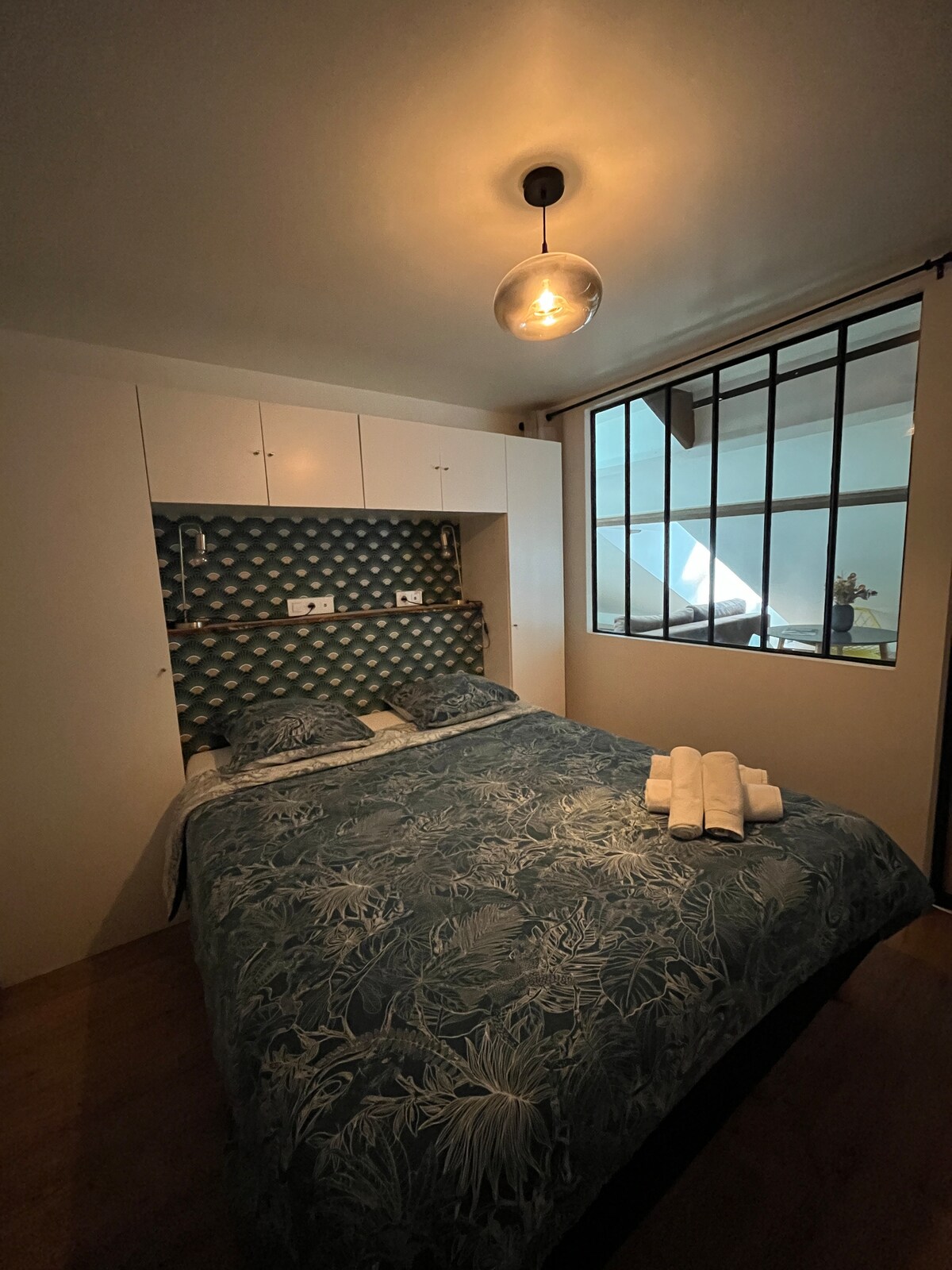 Bedroom 1 and its beautiful wrought iron canopy 