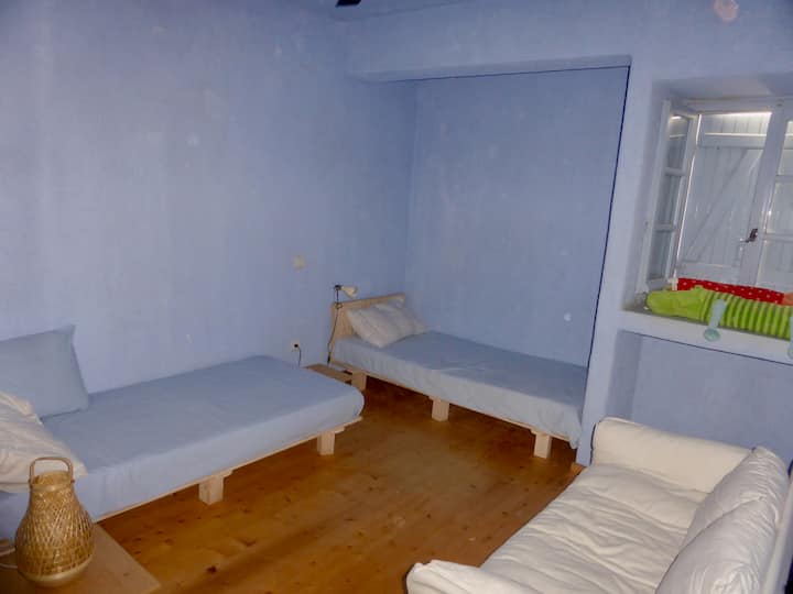 The blue room - coolest in the house