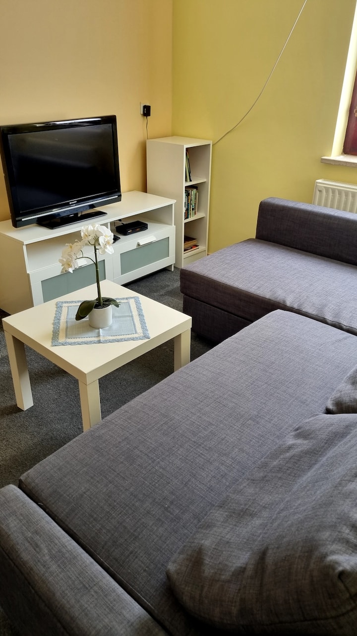 Dhomë ndenjjeje ... divan krevat, rimorkio,raft librash , tavolinë kafeje...