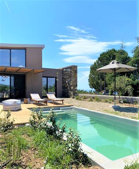 Etheres Sea View Villa-Private Pool