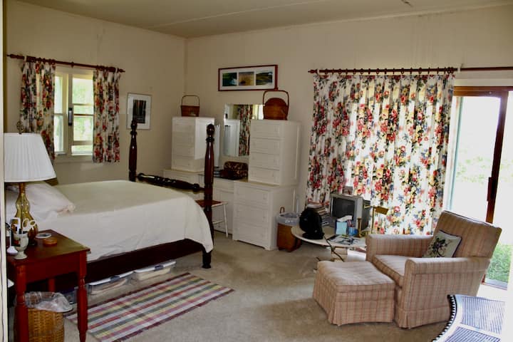 Suita kryesore e dhomës së gjumit me banjë private.