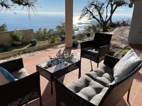 House : Panoramic view with terrace and garden