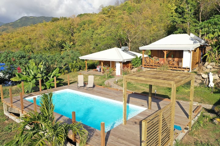 Lodge Hibiscus - pool access "Authentic Caraibe" in Vieux-Habitants, Basse- Terre, Guadeloupe - Airbnb