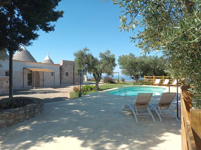 Panoramic trulli with swimming pool in Monopoli gallery image 2