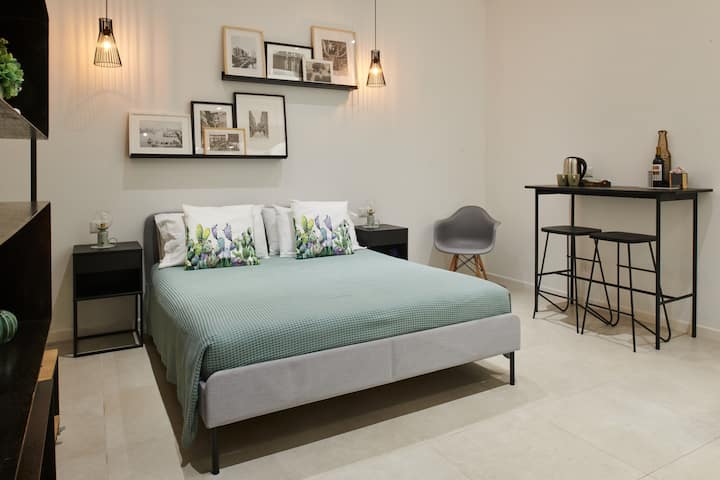 Vista letto appartamento LEA