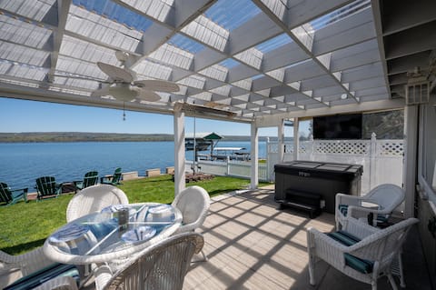 Private Waterfront Home Wine Trail Hot Tub Dock