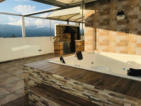 Deck - Sauna jacuzzi Bbq