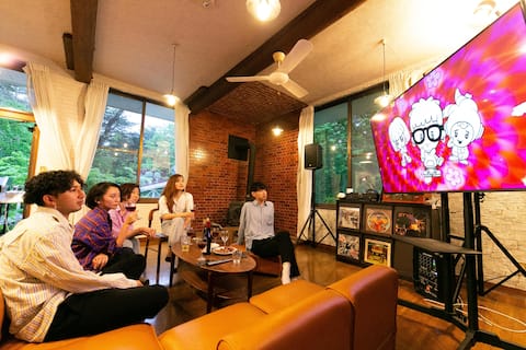 Large 11-room villa for 35 people, pets allowed! Deck roof completed [events, training, training cam