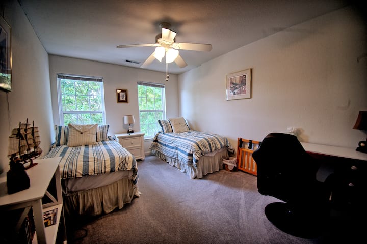 Let the kids get a nap in the Double Single Guest Bedroom