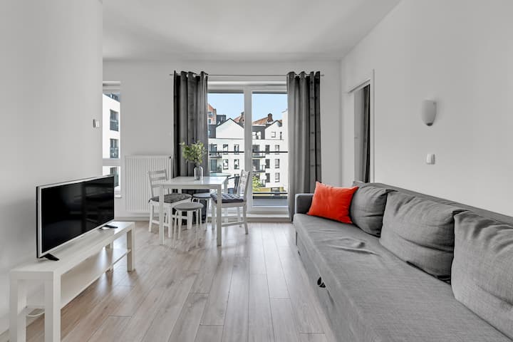 City Center | Parking | Chmielna 108 With Balcony - 格但斯克