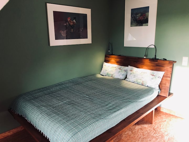 2nd bedroom, 
double bed with sleeping area 140 x 200 cm