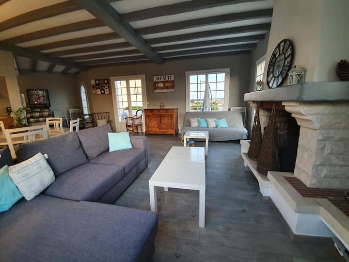 Maison Front De Mer Vue Imprenable Sur La Plage - Brem-sur-Mer