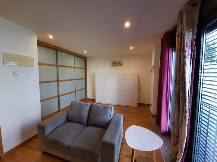 Estudio Con Parking Y Piscina Junto A La Playa - Baiona