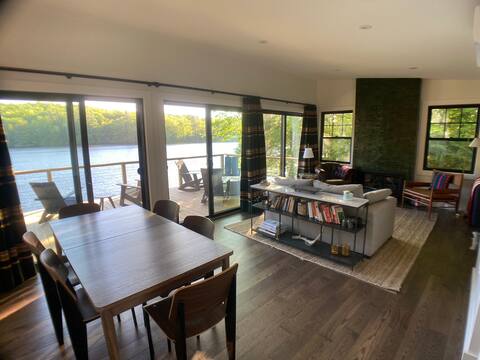 Berkshire lakefront cabin with modern luxuries