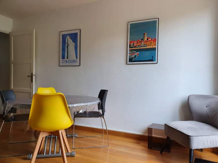 Bel Appt, 6 Personnes, Centre-ville, Plage à Pied - Ascain