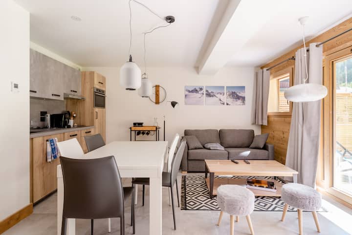 Appartement Chalet Les Drus Jardin Vue Mont-blanc - Chamonix-Mont-Blanc